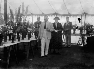 The Petts Wood fete flower show in Kent. 1936