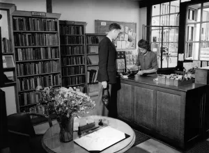 Books Prints: Petts Wood Library in Kent 11th July 1949
