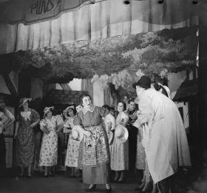 Petts Wood Operatic Society performing on stage. 1936