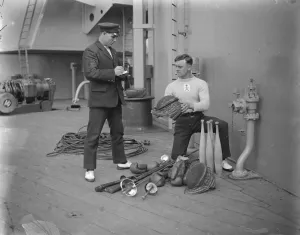 Petty Officer Craig to be in charge of gym on HMS Repulse. Petty Officer Craig