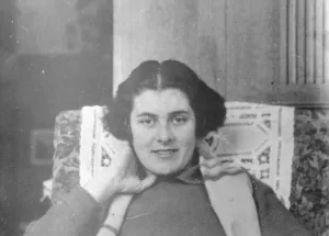 A photograph taken by the King of Spain. Pleasing study of Lady tennis champion When