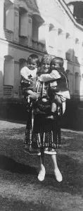 Romania Prints: Photographed the day before she left Rumania for America. Princess Ileana, snapshotted
