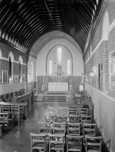 Crucifix Prints: A picture of the interior of St Marys Home chapel in Stone, Kent