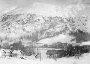 Picturesque Pontresina A striking general view of Pontresina which is proving as