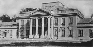 The Polish revolution. Belvedere Palace, the official residence of the Polish President