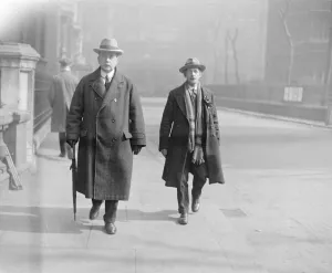 Personality Prints: Polling day scenes in the Westminster Abbey division By - election. Mr Arthur Henderson