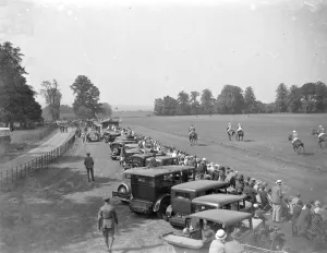 Polo at Chislehurst, Kent. A general view. 1934