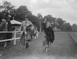 Polo at the Hurlingham Club - the Championship Cup semi - finals. Lord and Lady