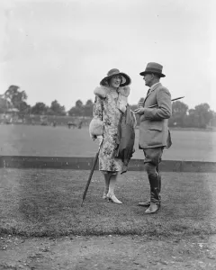 Polo at Hurlingham - El Gordo versus Hurricanes. Mrs Dennis Boles and Col E Percy Smith