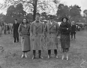 Polo Pony Prints: Polo at Ranelagh Bluejackets versus Royal House Guards Left to right; Miss Ogle