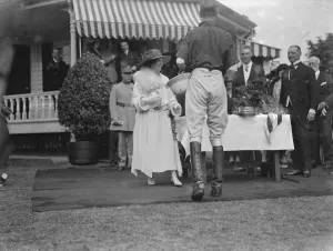 Polo at the Ranelagh Club, West London. The Anglo - French Polo match for