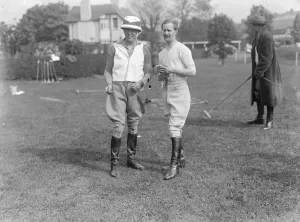 Polo at the Ranelagh Club, West London. Mr EH Tyrrell - Martin and the Honourable