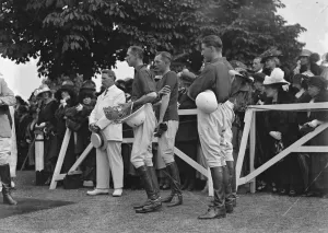 Polo at the Ranelagh Club, West London. The Anglo - French Polo match for