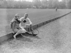 Polo at the Ranelagh Club, West London. At the match between the, Knaves