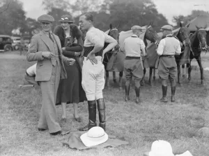 Polo at the Ranelagh Club, West London. At the match between the, Knaves