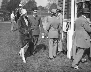 Polo at Ranelagh - Gunners versus Merchiston. Mrs Ware and Maharaja Kumar Uday