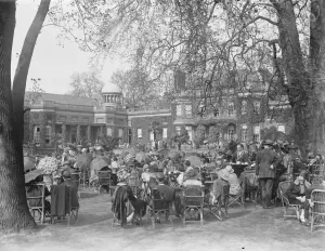 Polo at Ranelagh Taking tea in the open air 16 May 1925