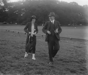 Polo week at Cowdray Park, Midhurst. Hon Harold and the Hon Mrs Harold Pearson