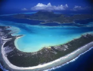 Aerial Prints: Polynesia. Bora Bora from the air
