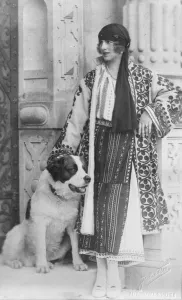 Most Popular Woman in Romania The beautiful Vrown Princess photgraphed with her favourite dog