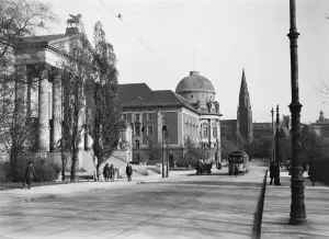 Posen, Poland. A view in Posen showing Theatre and the Museum of Science. 24
