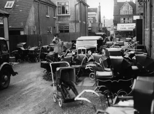 Pram Jam Baby show, Dartford, Kent. 1936
