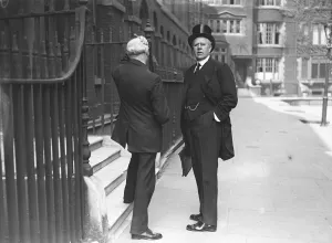 Prayer Book revision meeting at Church House, Westminster. Lord Daryngton ( formerly