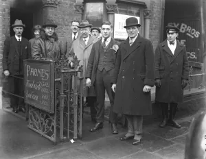 Premiers Campaign opens The Prime Minister opened his campaign at the Queens Hall Lord Younger