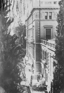 Preparing Royal Palace in Athens for Kings return. The Royal Palace in Athens