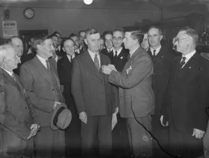 Presentation of the Imperial Service Medal in Dartford, Kent. The medals are presented