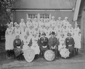 Apron Prints: Presentations at the Kent branch of the Red Cross VAD ( voluntary aid detachment