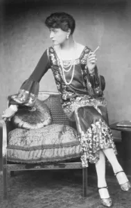 Presenting Somerset Maugham, to Scandinavia. Mme Toa Teje as she appears in