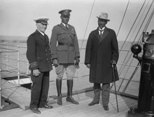 On Deck Prints: President of Liberia arrives at Dover. The President of Liberia, Dr CDB King