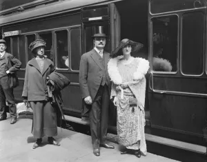Politician Prints: Prime Minister of Saskatchewan leaves to visit his native place. The Hon C A Dunning
