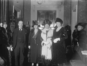 The Prime Minister at Y M C A meeting at Carlton House Terrace. Left to right