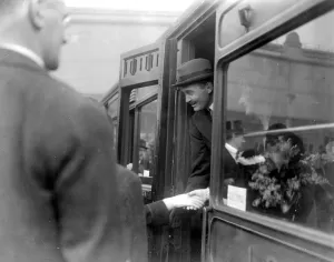 Shaking Hands Prints: Prince Arthur of Connaught leaves Waterloo to take office as Governor of South Africa