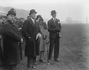 Royal Prince Prints: The Prince attends the Sandown Grand Military meeting in Surrey. The Prince watching