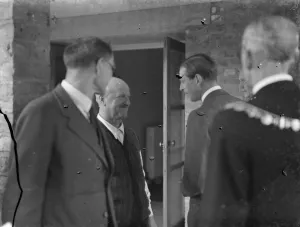 Prince George, the Duke of Kent, on his visit to the new nurse home at the Memorial