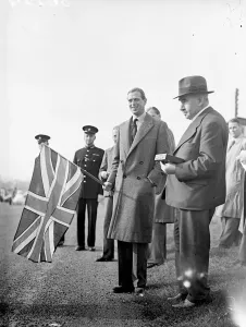 Prince George, The Duke of Kent, who had flown to Leicester airport, started