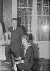 Prince and Princess of Asturias. 8 June 1933