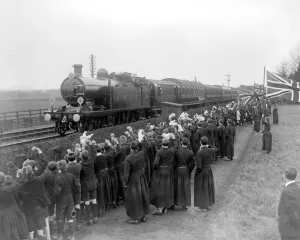 The Prince of Wales leaves for Australia
