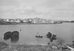 Boat Prints: The Princes journey home. A new picture of the Port of Brindisi. 8 December 1928