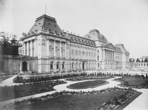 Princess Astrids new home. Brussels. The Royal Palace, the left wing of which
