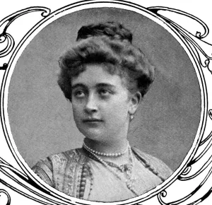 Princess Danilo, wife of the heir apparent of Nicholas I, of Montenegro. Crown