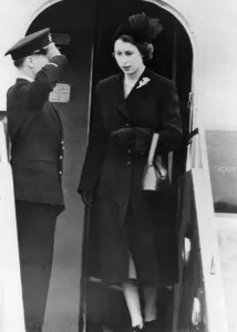 Princess Elizabeth, who left England last week with the Duke of Edinburgh on their