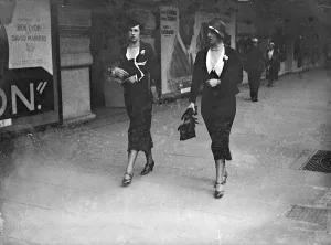 Princess Helen of Romania out in the West End of London. Princess Helen of Romania