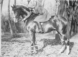 Princess Ileana photographed by her mother astride her favourite horse 18 June1925