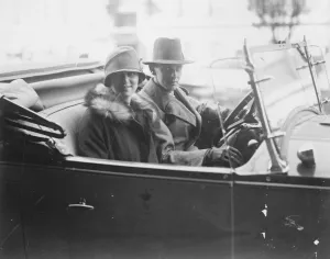 Princess Ileana and Prince Nicholas of Romania photographed at the Romania legation, Washington
