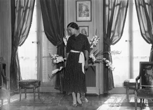 Princess Marina tries on a trousseau gown 14 September 1934