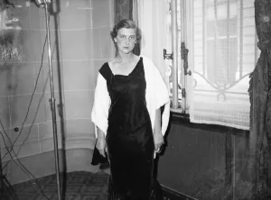 Princess Marina tries on a trousseau gown 14 September 1934